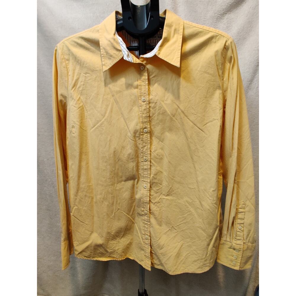 Vintage Tommy Hilfiger Shirt Women's Size XL Solid Button Up Long Sleeve